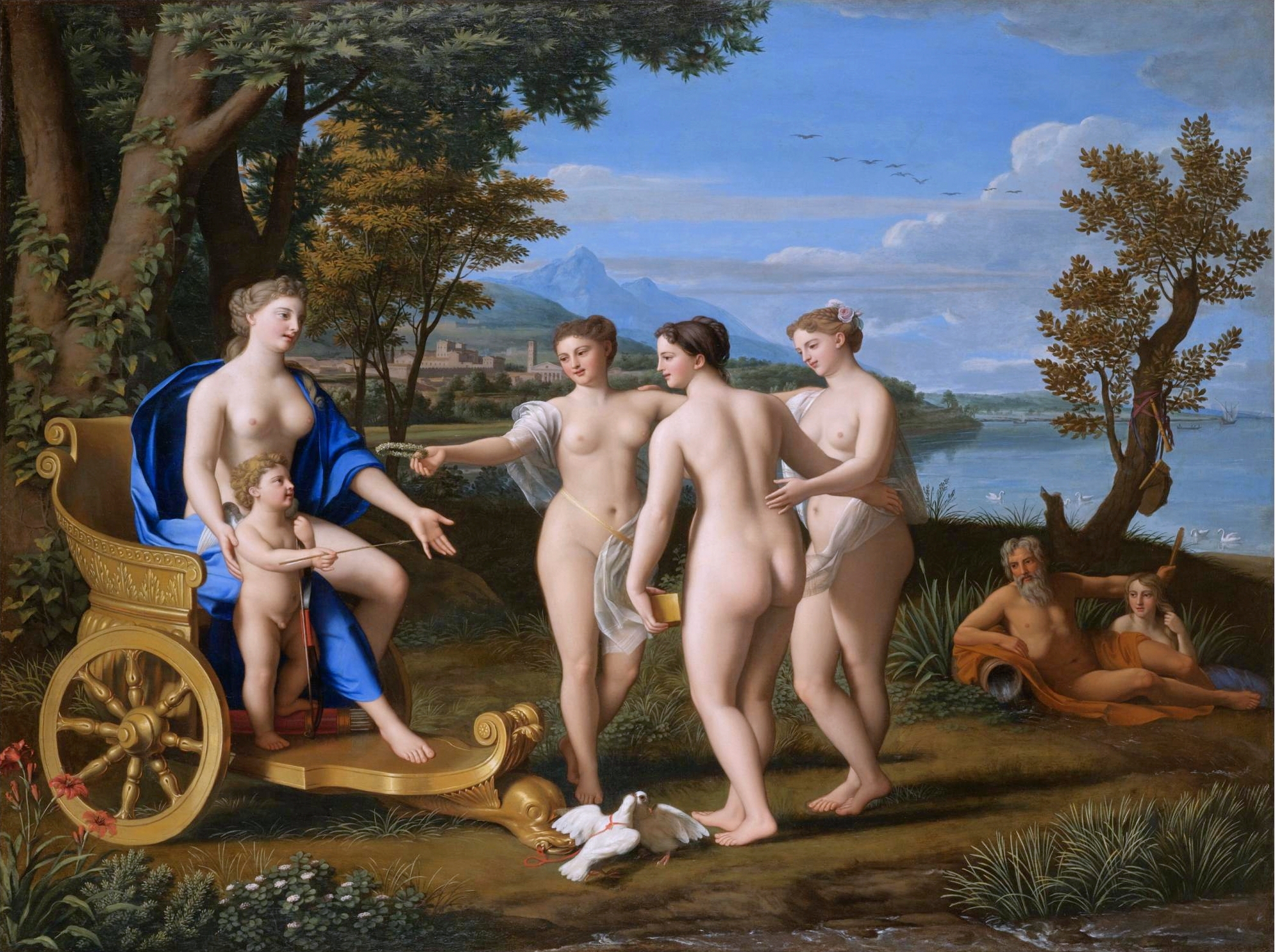 Venus and Cupid Accompagnied by the Three Graces